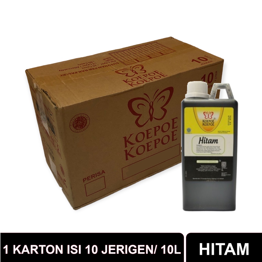 

Koepoe Koepoe Pewarna Makanan Hitam 1 Karton isi 10 Liter