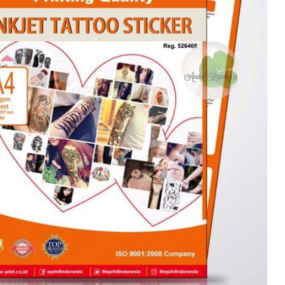 

E-print inkjet tattoo sticker 200 gsm/5 lbr kertas buat tatto sendiri