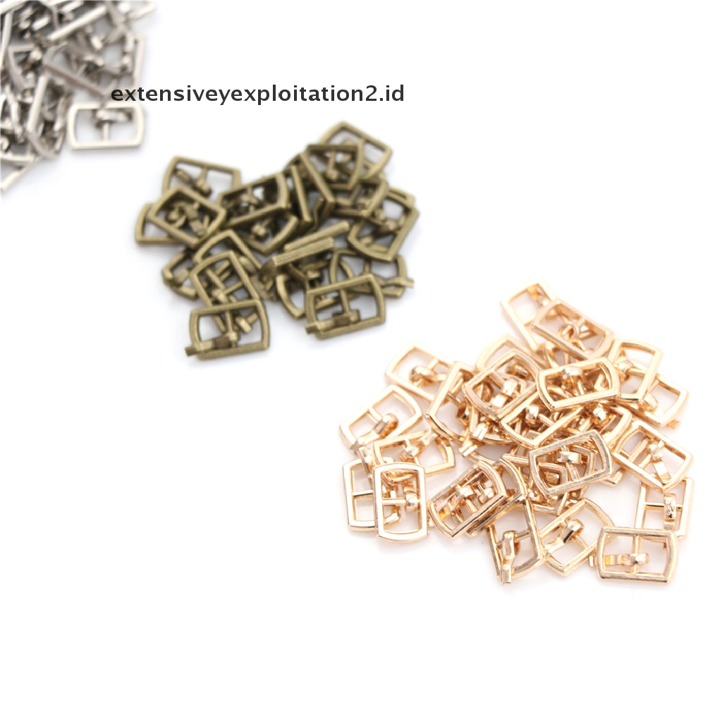 10pcs Gesper Tri-glide mini 4.5mm Untuk Ikat Pinggang Boneka