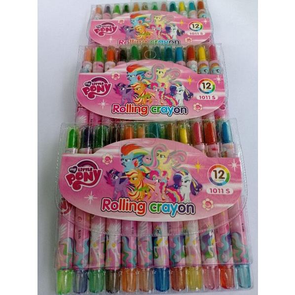 Crayon Krayon Putar Alat Tulis Mewarnai Anak 12 Warna Murah