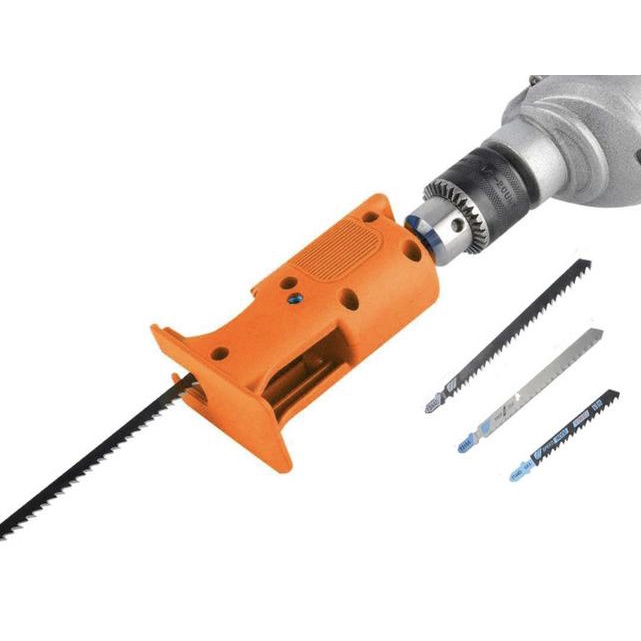 IKURA JAD201 Adaptor JIGSAW ke Mesin Bor Gergaji Kayu reciprocating