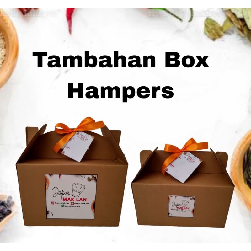 

Tambahan Box/ Bag Hamper dan Sterofoam BONUS Kartu Ucapan