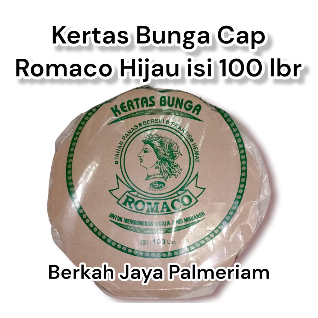 Kertas Nasi Bunga / Kertas nasi tatakan piring rajut kayu / Kertas nasi bulat / Kertas nasi alas pir