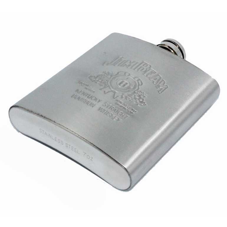 Jim Beam Botol Minum Wine Whiskey Hip Flask 7 oz - F0212