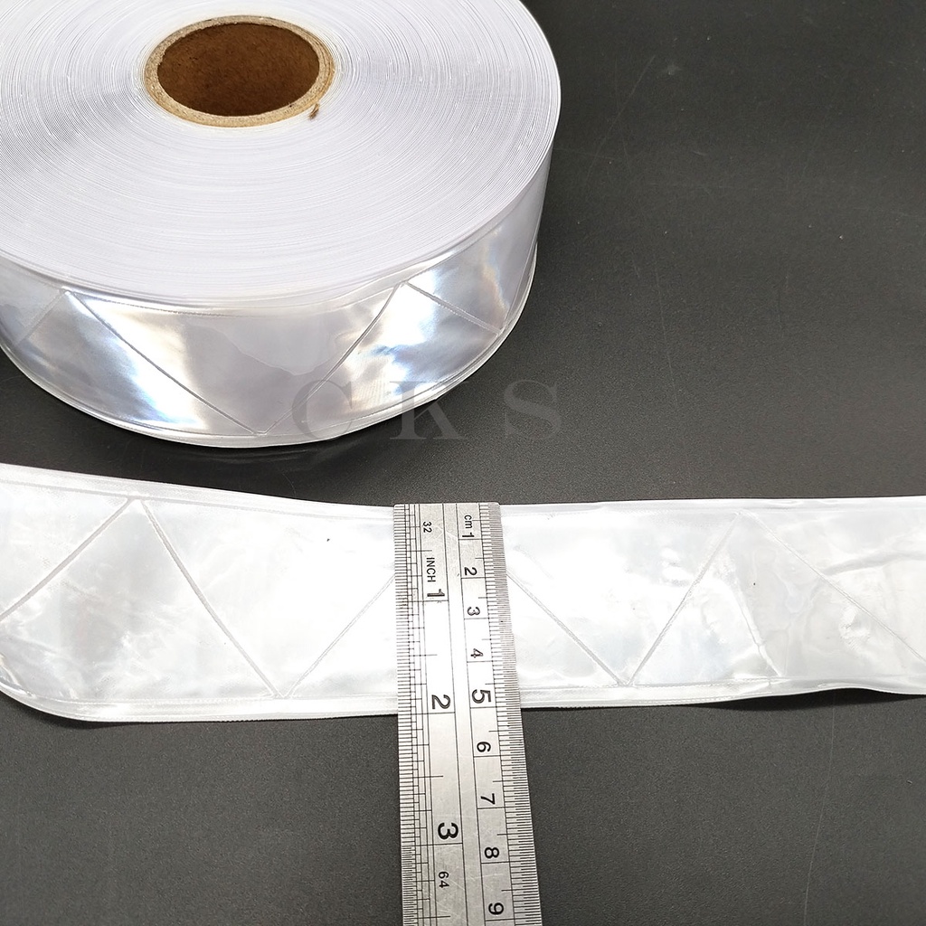 Pita Scotlight / Relfektor Bahan PVC / Plastik 5 cm (harga per meter)