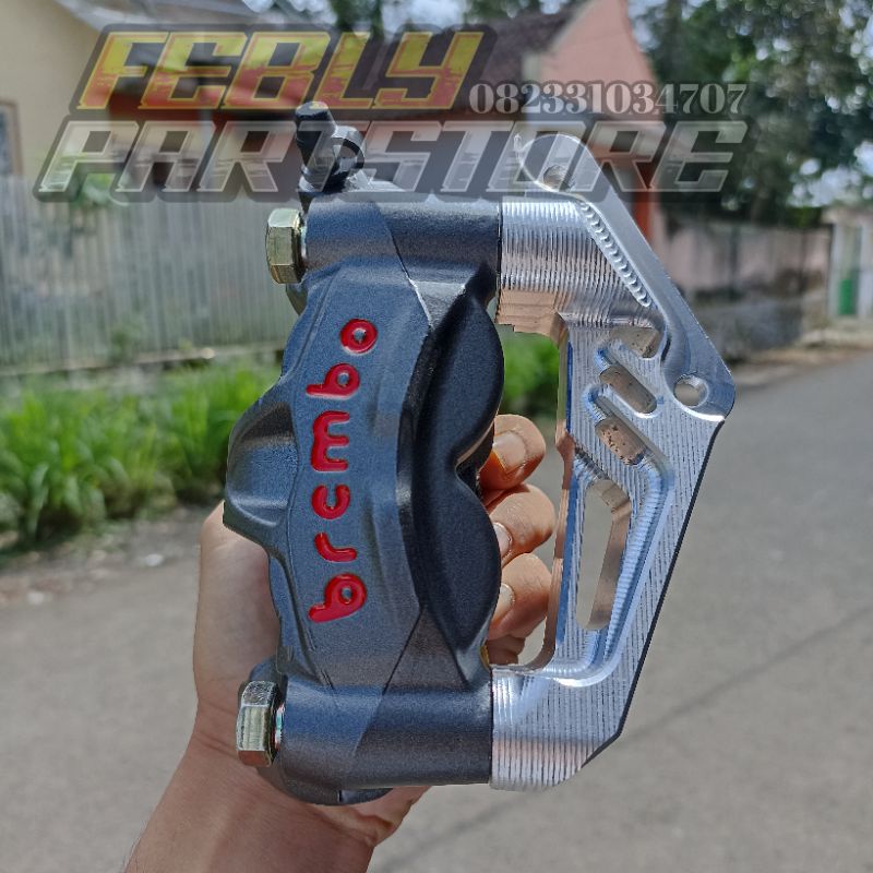 KALIPER BREMBO BREKET KALIPER BREMBO GP4 GP4RX M50 BREKET KALIPER BREMBO M50 PNP SHOCK NINJA R RR SS