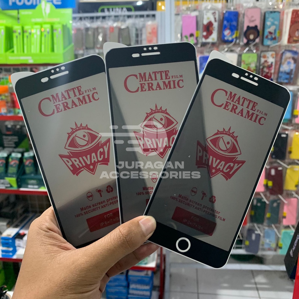 TEMPERED GLASS CERAMIC MATTE ANTI SPY PRIVASI OPPO F1/F1S/F1 PLUS/F3/F3 PLUS/F5/F7/F7 YOUTH/F9/F11/F