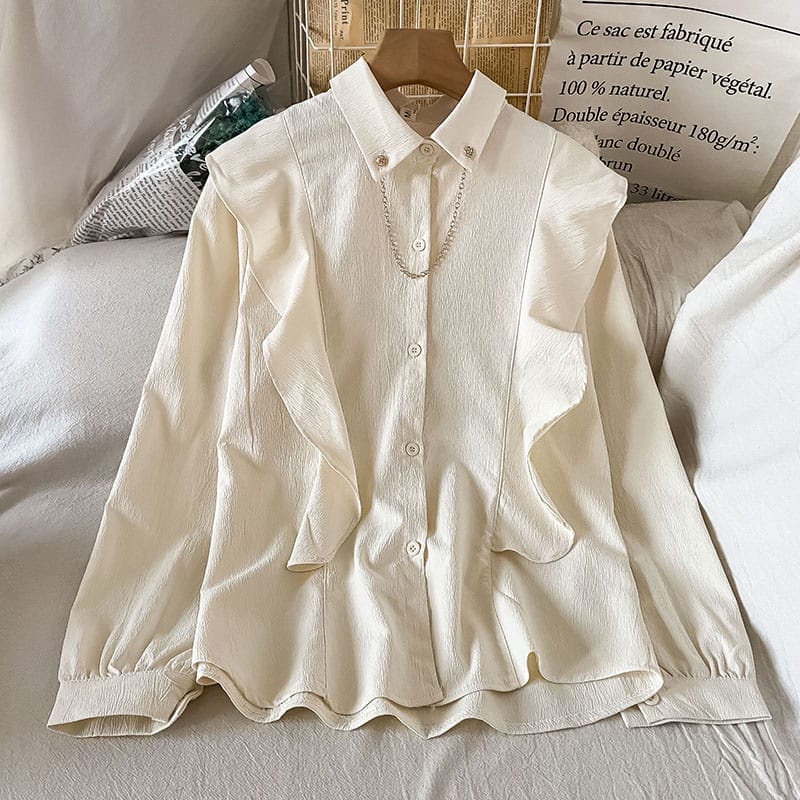 BEFAST - ZEC OOTD Blouse NEYA / Neta Blouse Crincle / Blouse Wanita Keluaran Terbaru / Atasan Lengan Panjang / Blouse Polos Formal / Pakaian Casual Wanita Kerja / Outfit Wanita Modis / Blouse Terlaris / Trendy