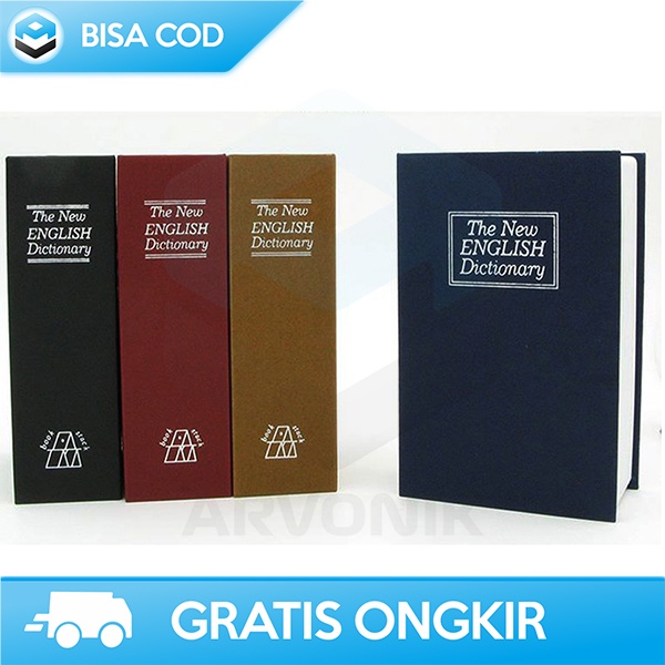 KOTAK PENYIMPANAN BENTUK BUKU SAFETY BOX BY HOMESAFE HIDDEN STORAGE S