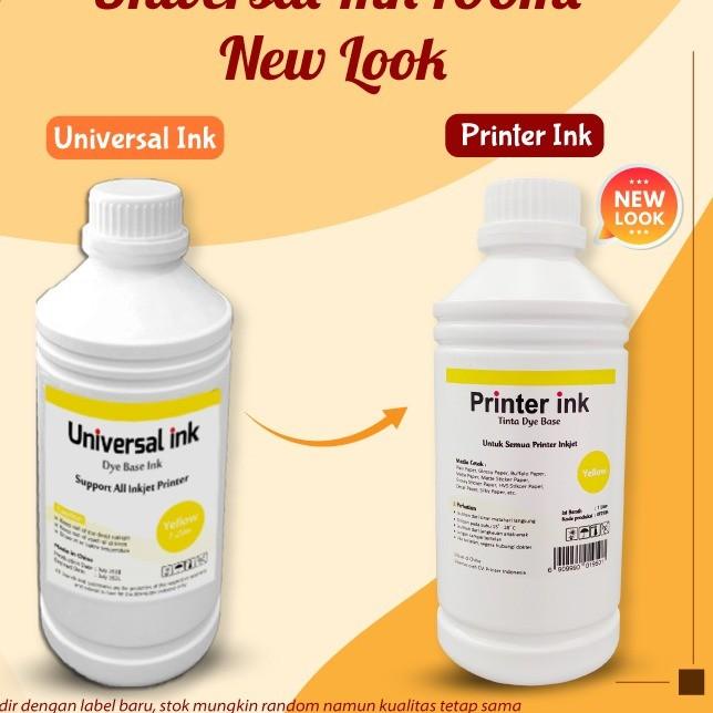 Tinta Universal Black 1 Liter, Tinta Refill Printer Dye Base - Hitam