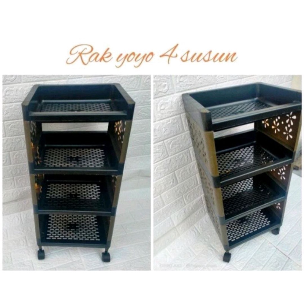 Rak Susun - Rak Yoyo 4 Susun Termurah ada Roda - Rak Serbaguna