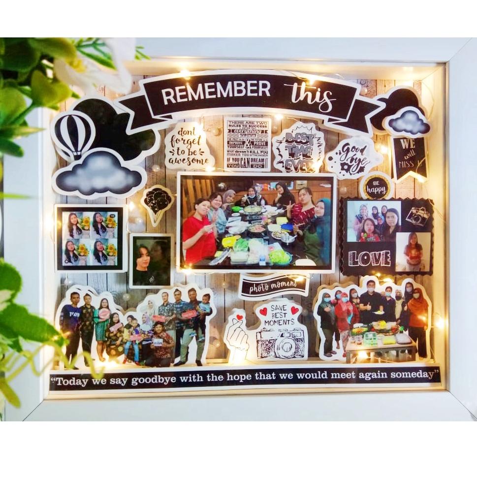 

₪ KADO UNIK FAREWELL KADO UNIK PERPISAHAN REKAN KERJA KADO SPECIAL PIGURA 3D ( BLACK THEME ) こ