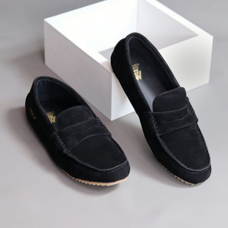 Sepatu Slip On Pria Sepatu Casual Pria Suede Sintetis Kerja Kuliah Kantor Kondangan Heroes Noah