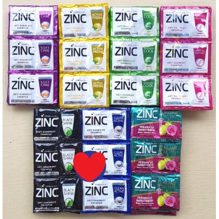 SHAMPOO ZINC SACHET 1 RENCENG ISI 12