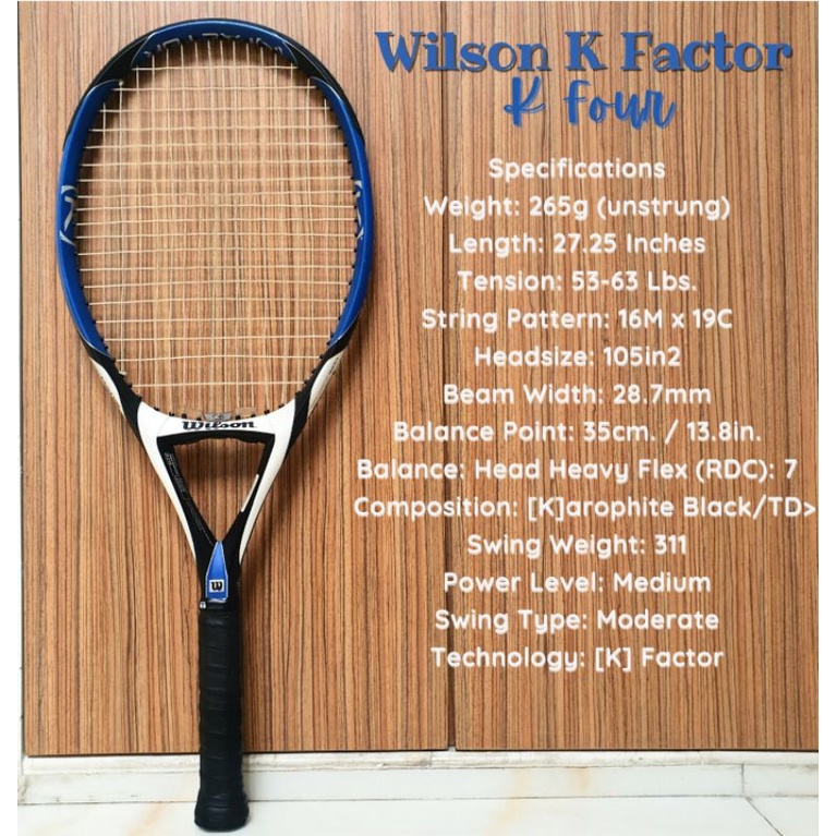 Raket Tennis Wilson K Factor / K Four (second )