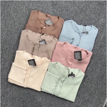 Outer Cardigan Rajut Crop Wafer Premium Quality