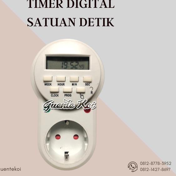 Timer Digital Peralatan Kolam Koi Satuan Detik