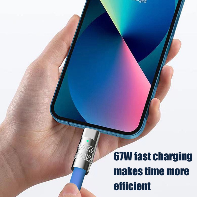 6a Kabel Data / Charger USB Tipe C Ke USB Tipe-C Fast Charging Bahan Aluminum Alloy