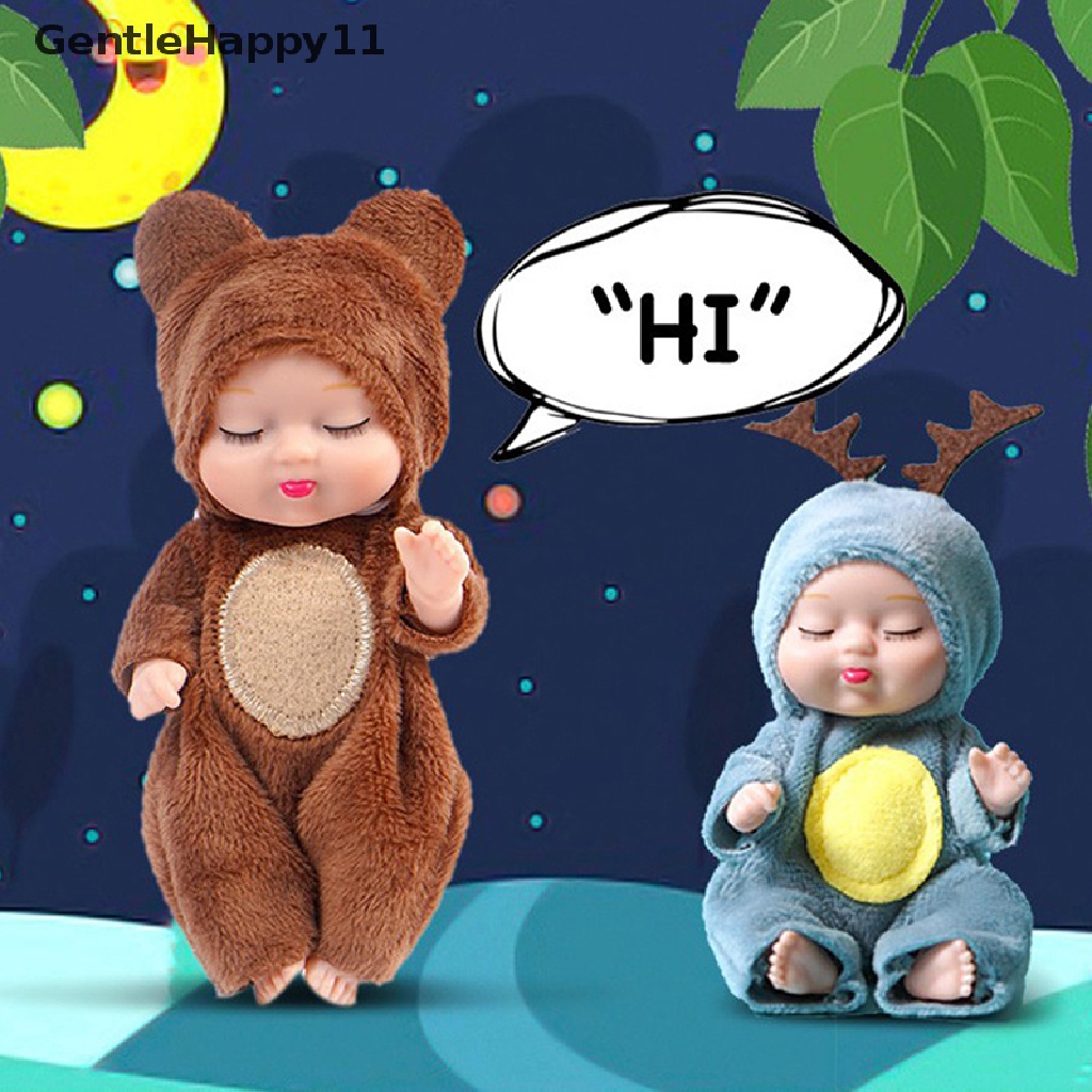 Gentlehappy Mainan Boneka Baby Reborn Silikon Mirip Asli Untuk Hadiah Anak Perempuan