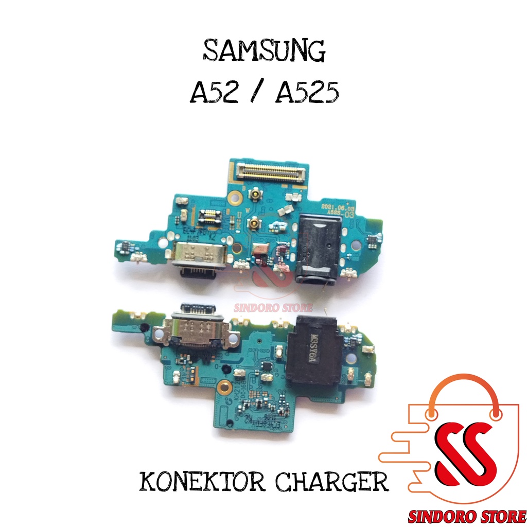 Konektor Charger Samsung A52 A525 Original USB Papan Cas Mic Pcb Board