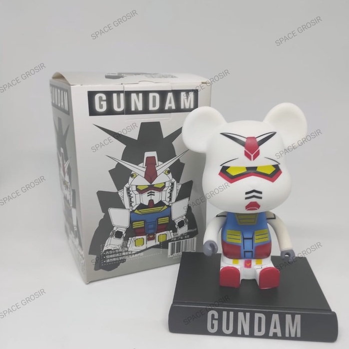 Pajangan Dashboard Mobil Bobble Head Kepala Goyang Gundam x Art Toy