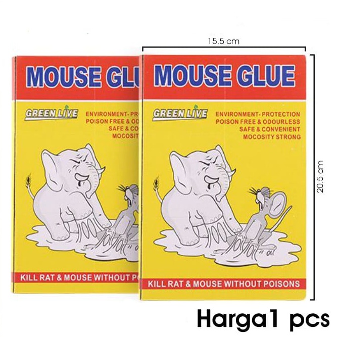 Lem Tikus Jebakan Trap Papan Buku Import Perangkap Cap Gajah Glue Board Mouse Rat Jumbo Besar |VR