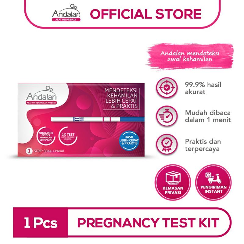 Tes Kehamilan Testpack Andalan Test Pack Test Kehamilan Instant Hcg Urine Pregnancy Test (ANDALAN)