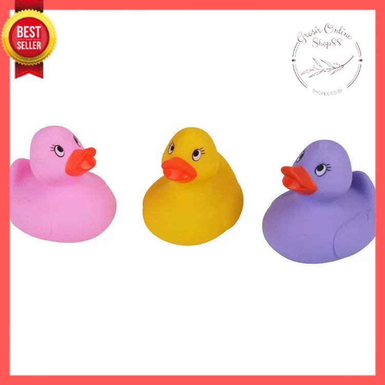 GOS - E308 - MAINAN Bebek Karet Mainan Mandi Anak/COLORFUL RUBBER DUCK