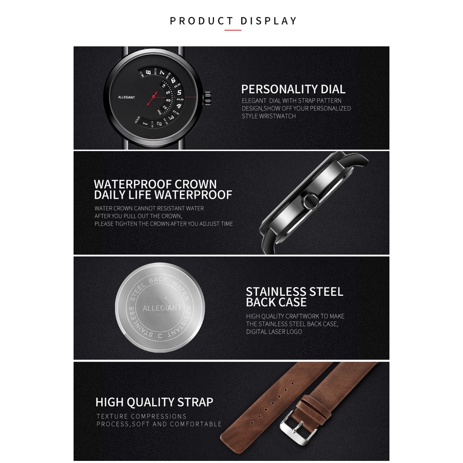 Jam Tangan Pria Waterresistant Original Luxury KULIT YAZOLE R 16 ✅COD（Free BOX+BUBBLE WRAP）