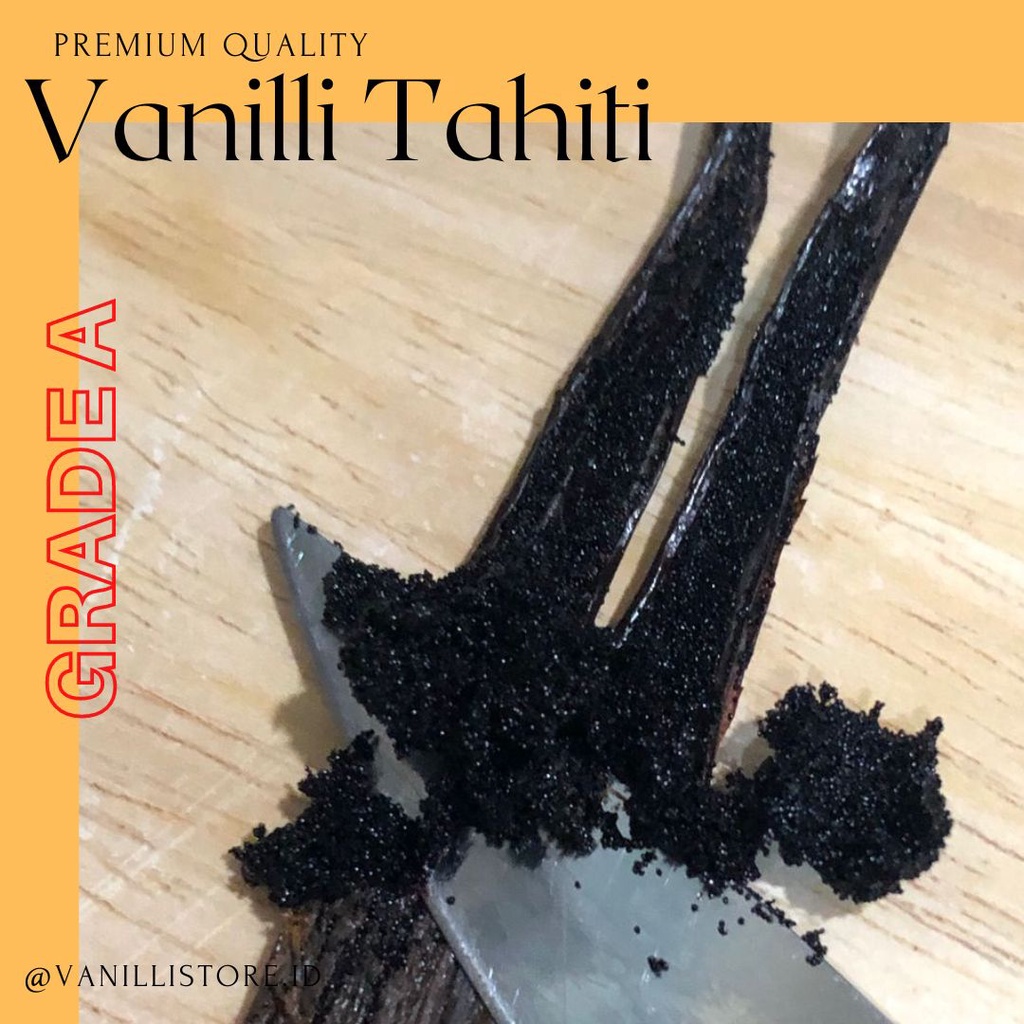 

VANILLA BEAN TAHITI PREMIUM 1 Kg 18 CM |VANILLA GORMET | VANILLI | VANILLA