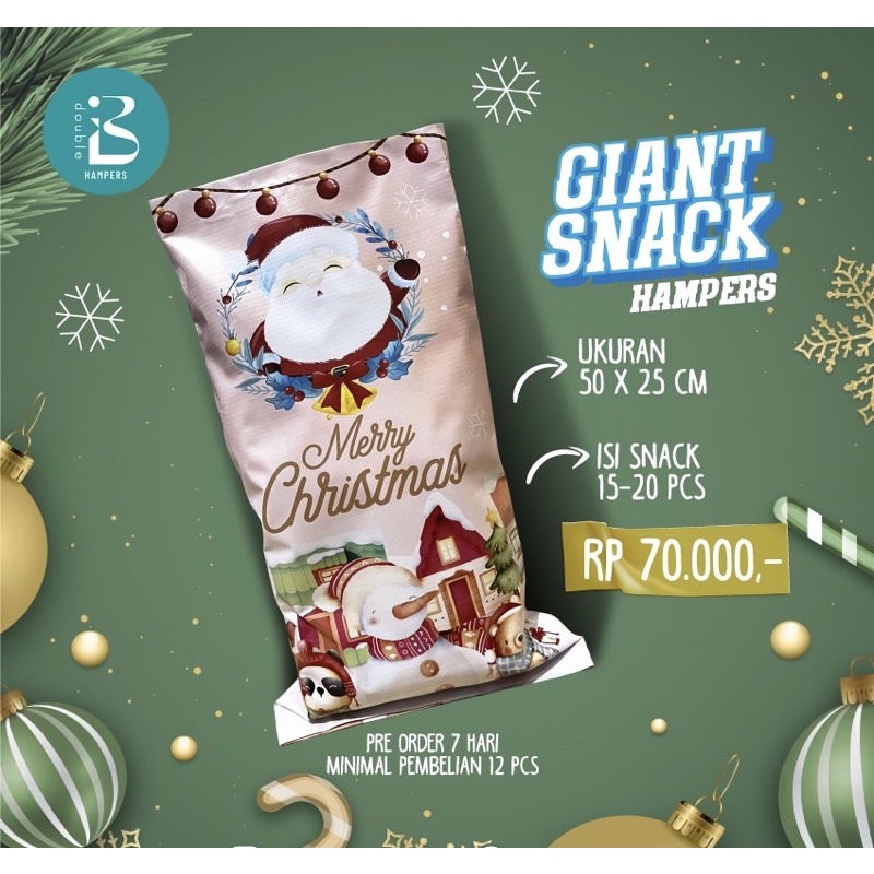 

Giant snack goodie bag Hampers suvenir ulang tahun medium