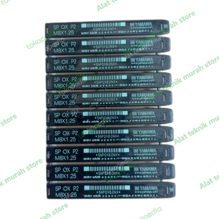 Tap mesin yamawa M8 x 1.25 spiral miling bubut drat otomatis MURAH