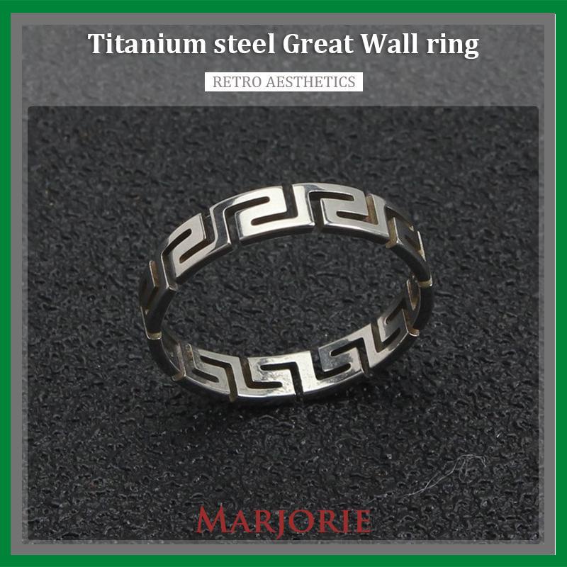 Cincin Pola Zuma Cincin Pola Silver Aesthetic Ring Cincin Aesthetic Cincin Estetik Cincin Titanium Cincin Pria Cincin Wanita-MJD