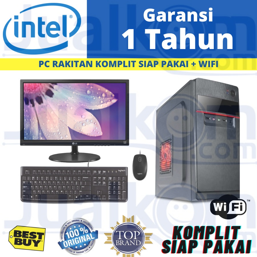 PC Rakitan Core I5 8GB 500GB Plus 128GB 100% Original Baru Siap Pakai