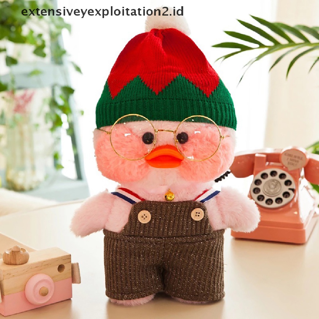 Mainan Bantal Boneka LaLafanfan Bahan Plush Ukuran 30cm Untuk Hadiah Anak