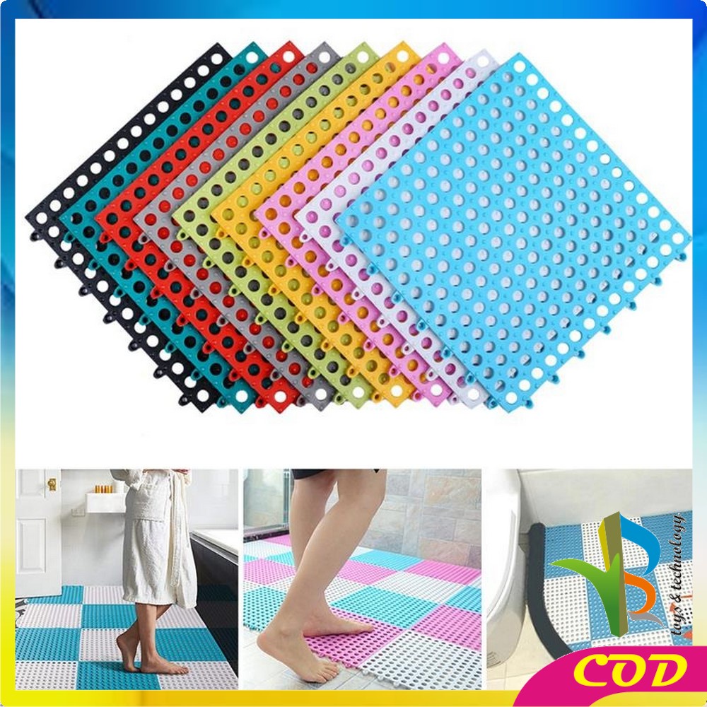 RB-C236 Karpet Kamar Mandi Anti Licin 30x30CM / Keset Lantai Anti Slip Polkadot Dapur Mat Non-Slip