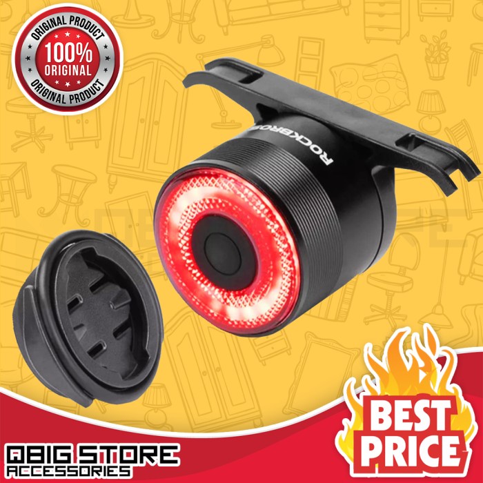 Lampu Belakang Sepeda ROCKBROS Q3 SMART LIGHT TAIL REAR BRAKE SENSOR