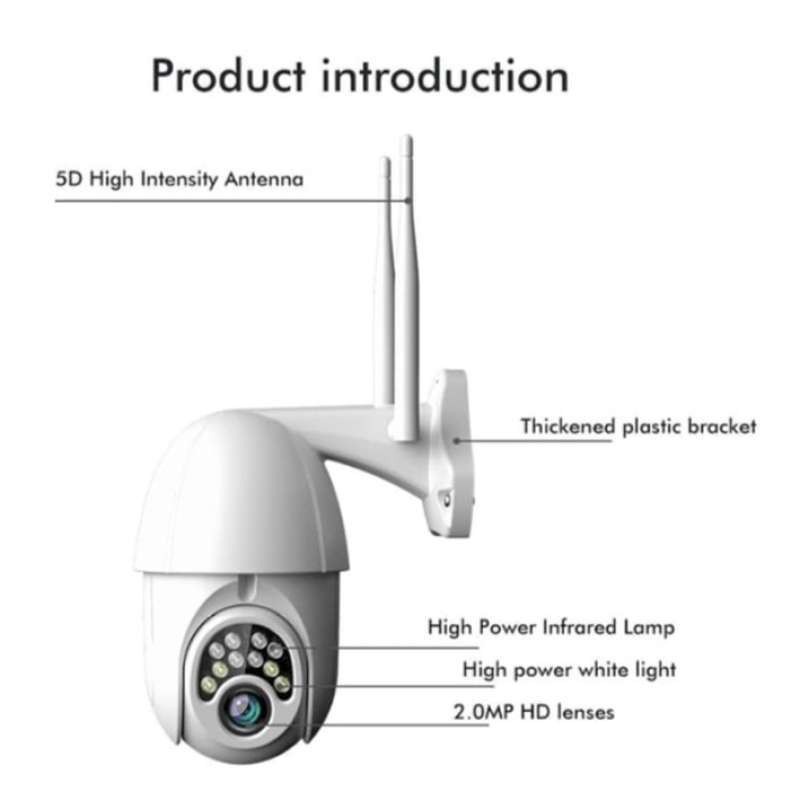 Ip Cam Q10 V380 - Smart Camera App V380 Q10 HD1080P IP CCTV Outdoor Indoor - YS Shop