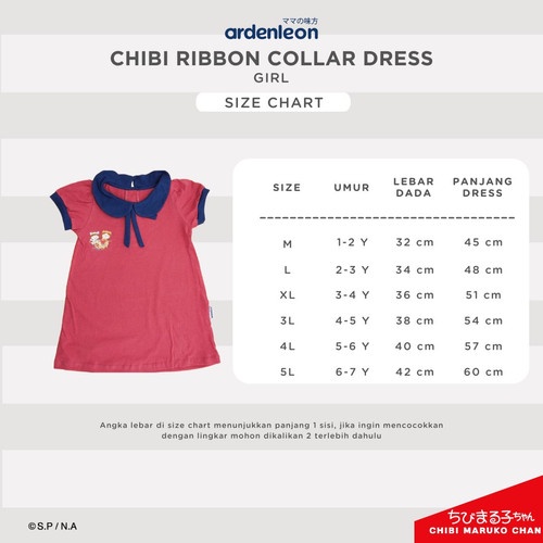 Ardenleon Chibi Ribbon Collar Dress / Dress Anak