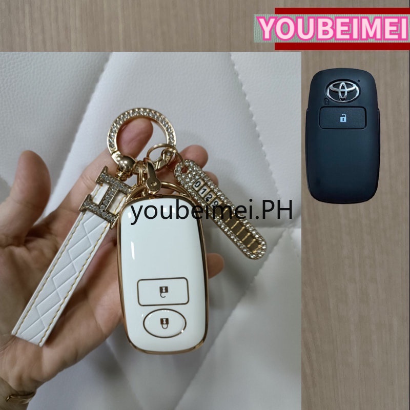 【 Ready stock 】 For Toyota Raize 2022 New Veloz 2022 Plating TPU Case Cover Key Holder Car Key Accessories Keychian