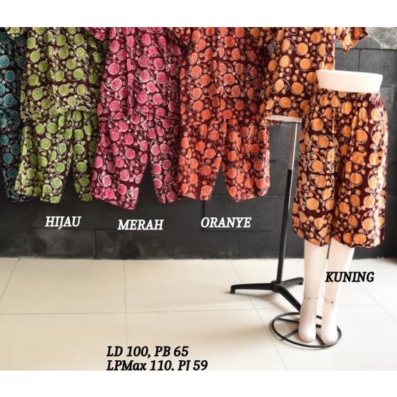 Setelan Kulot Baby Doll Daster Baju Pakaian Tidur Batik Pekalongan 17 - GROSIR KLIK 5x
