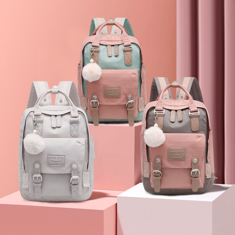 sera 2021 baru ransel perempuan versi Korea tas sekolah siswa sekolah menengah dan sekolah dasar siswa sekolah menengah pertama komputer berkapasitas besar tas travel ransel