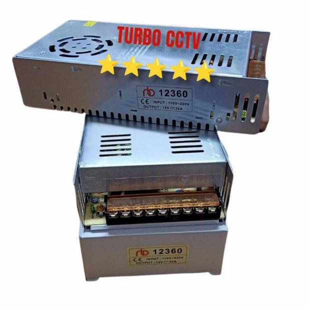 Adaptor 12V 30A Power Supply Switching LED Jaring 30 Ampere 12 Volt DC