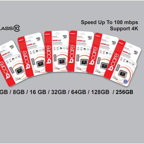 Bcare Micro SD Class 10 -128Gb - No Adaptor