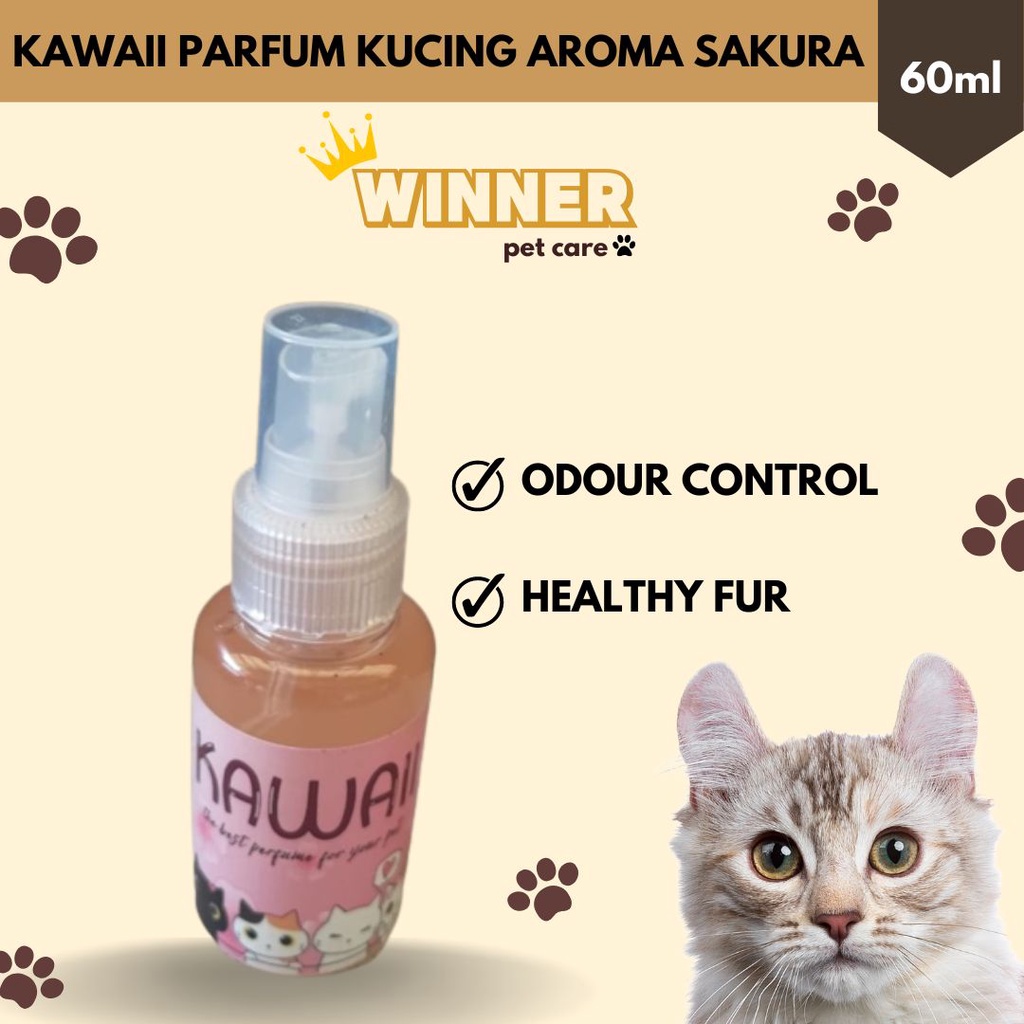 KAWAII Parfum Kucing Fresh Wangi Aroma Sakura