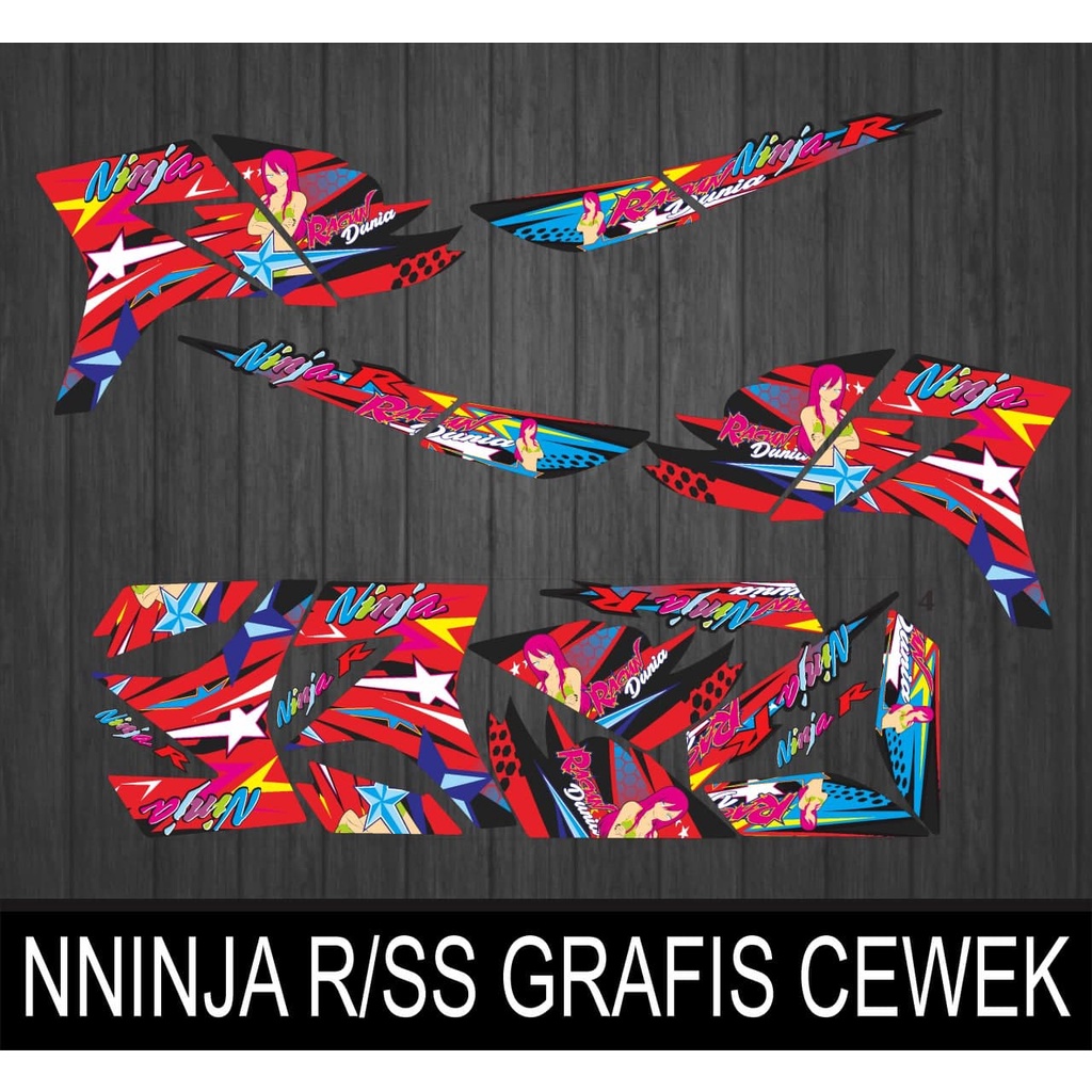 STRIPING NINJA R/SS GRAFIS CEWEK