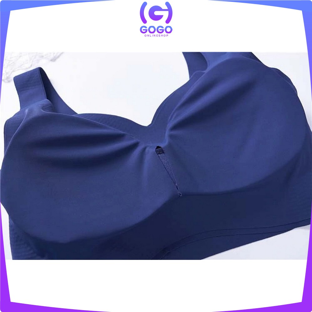 GOGO-P44 Bra Busa Tanpa Kawat Bahan Halus Pakaian Dalam Wanita Elastis Push Up Sport Bra BH Yoga Murah