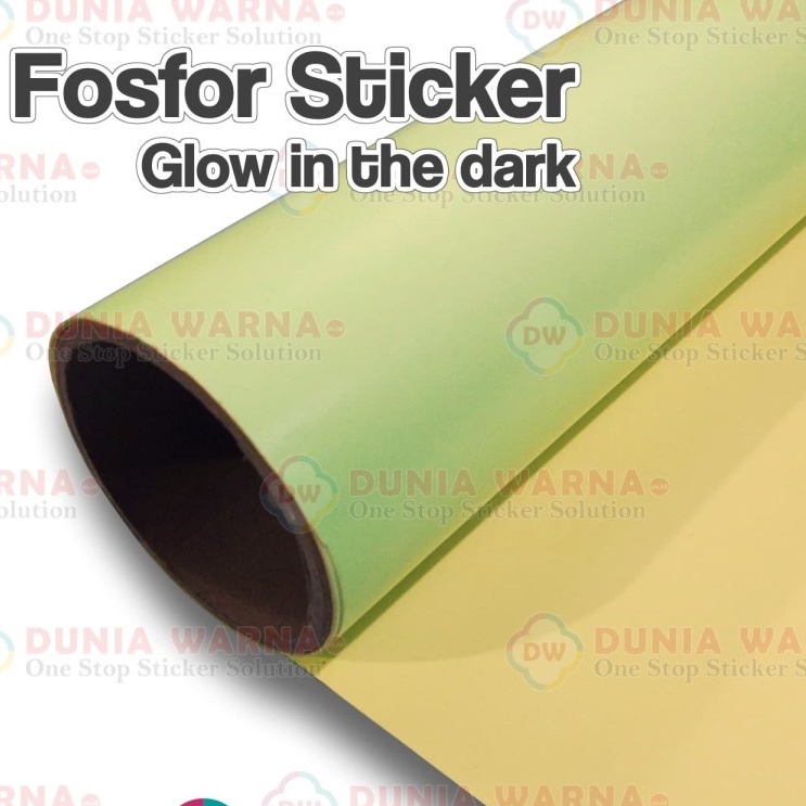 

[Meteran] Sticker Fosfor GLOW IN DARK Pendar Simpan Cahaya 120 x 50 cm