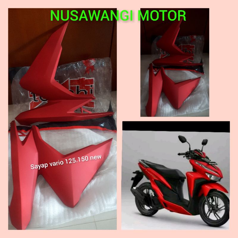 Sayap tebeng depan kanan kiri vario 125.150 new 2018. tenshi