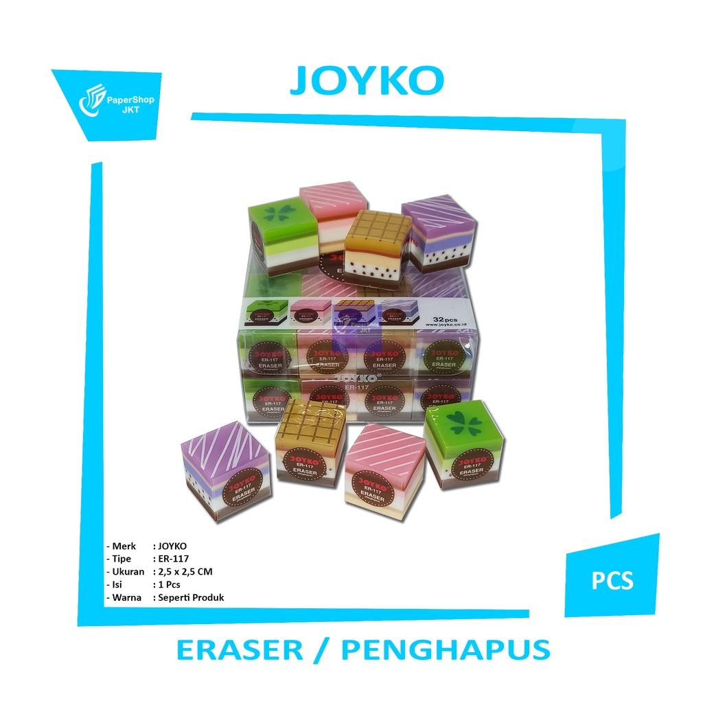 

JOYKO - ERASER ER-117 - Penghapus Pensil - Pcs